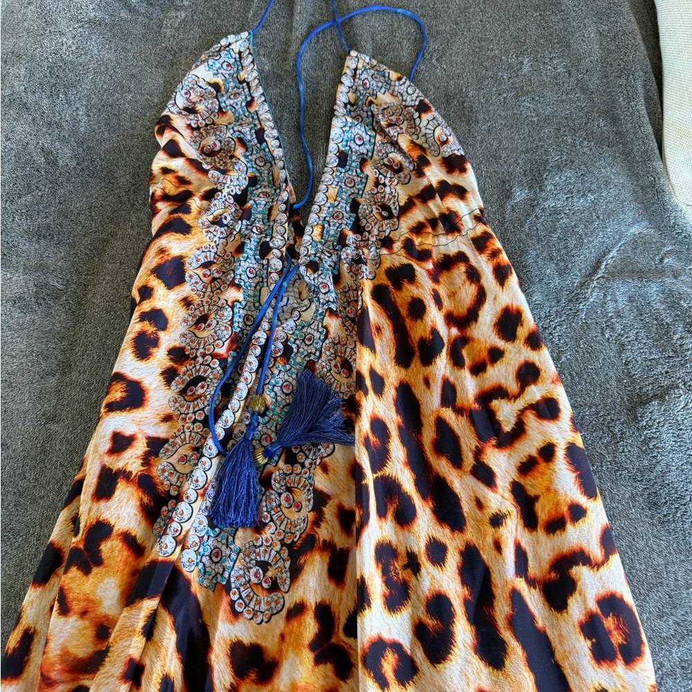 Camilla style printed maxi dress